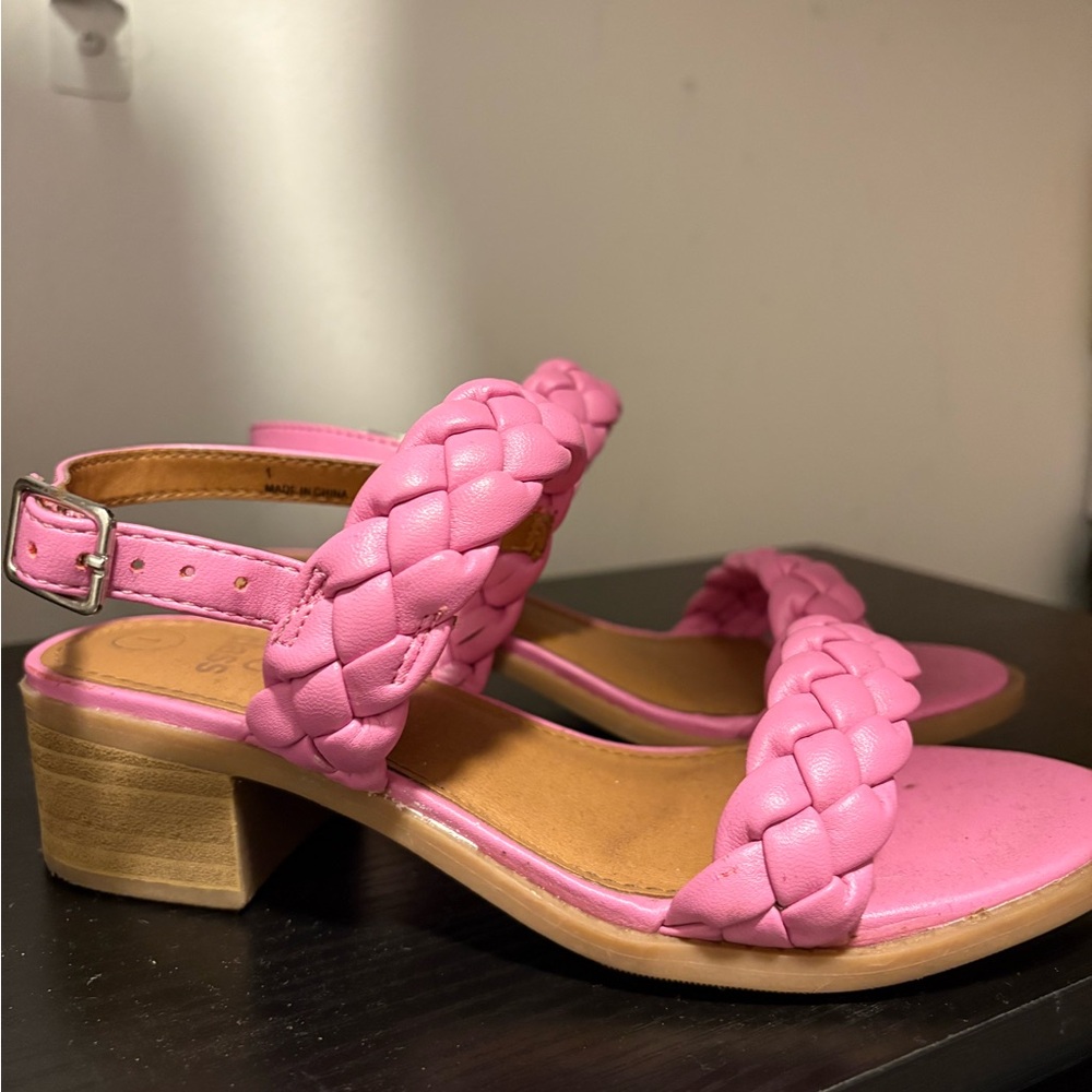 Pink Braided Sandals